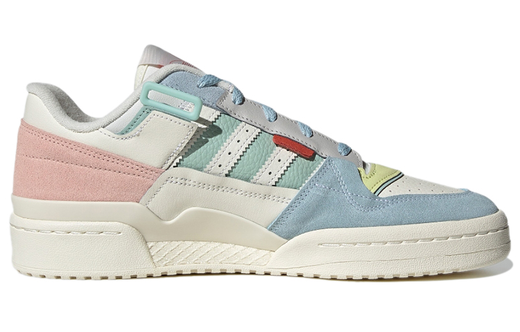 adidas originals Unisex Forum Exhibit Low Sneakers White/Pink/Blue
