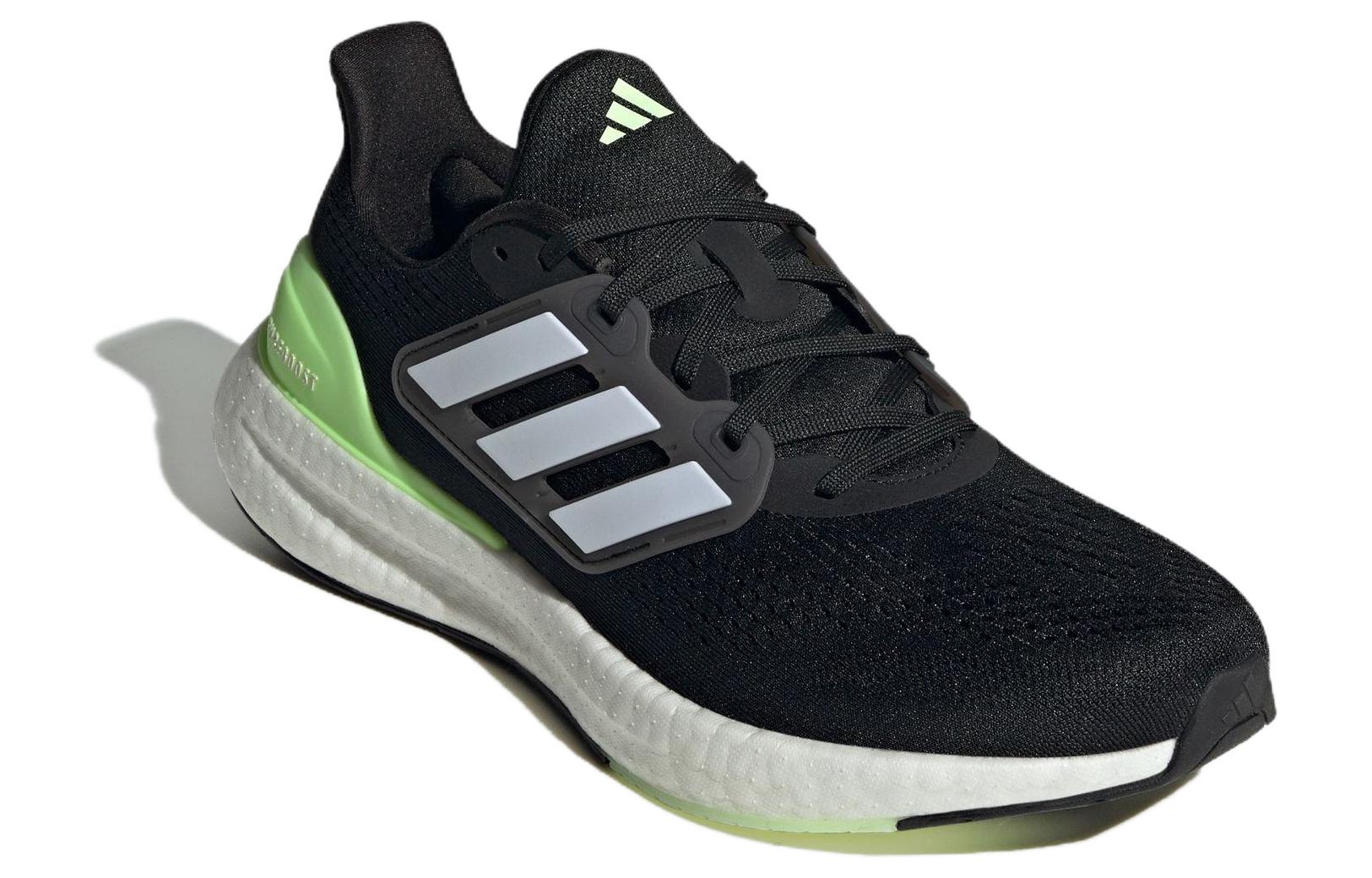 adidas PureBoost 23 Wide ‚Black Green Spark‘