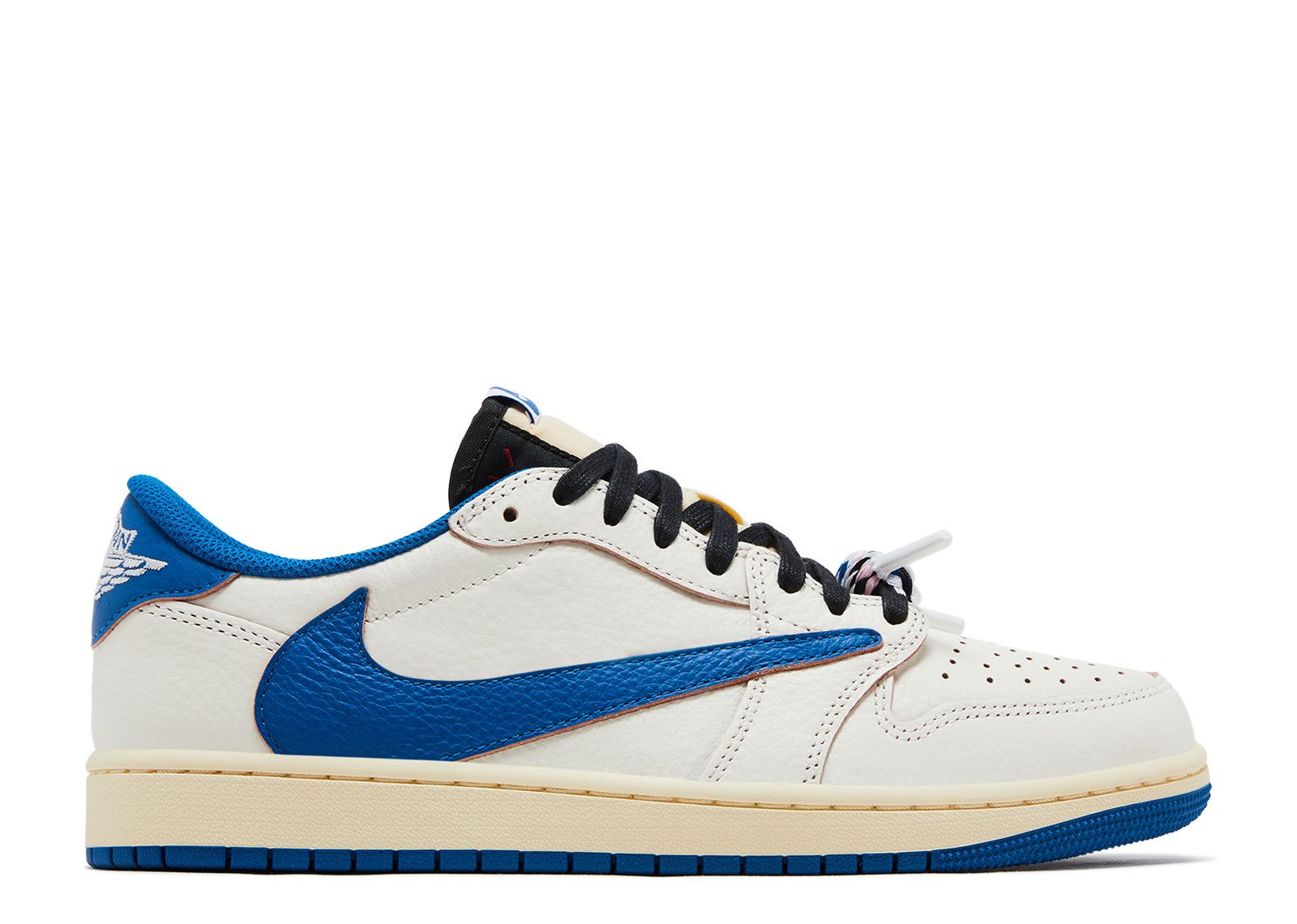 Fragment Design x Travis Scott x Jordan 1 Low OG SP ‚Sail Military Blue‘
