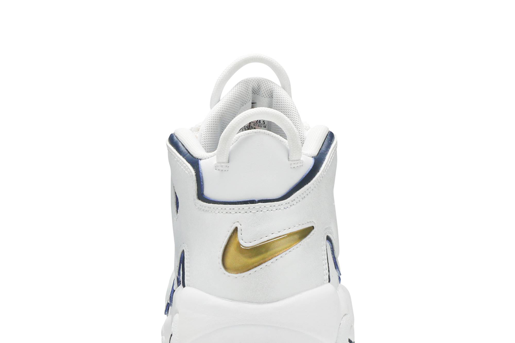 (Grade School) Nike Air More Uptempo White Midnight Navy