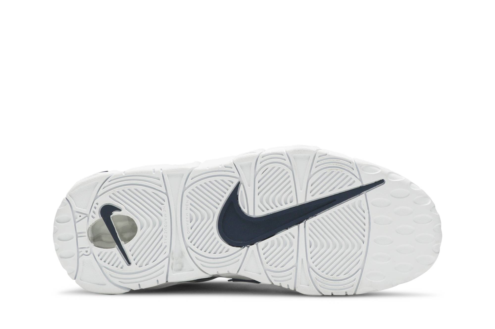 (Grade School) Nike Air More Uptempo White Midnight Navy