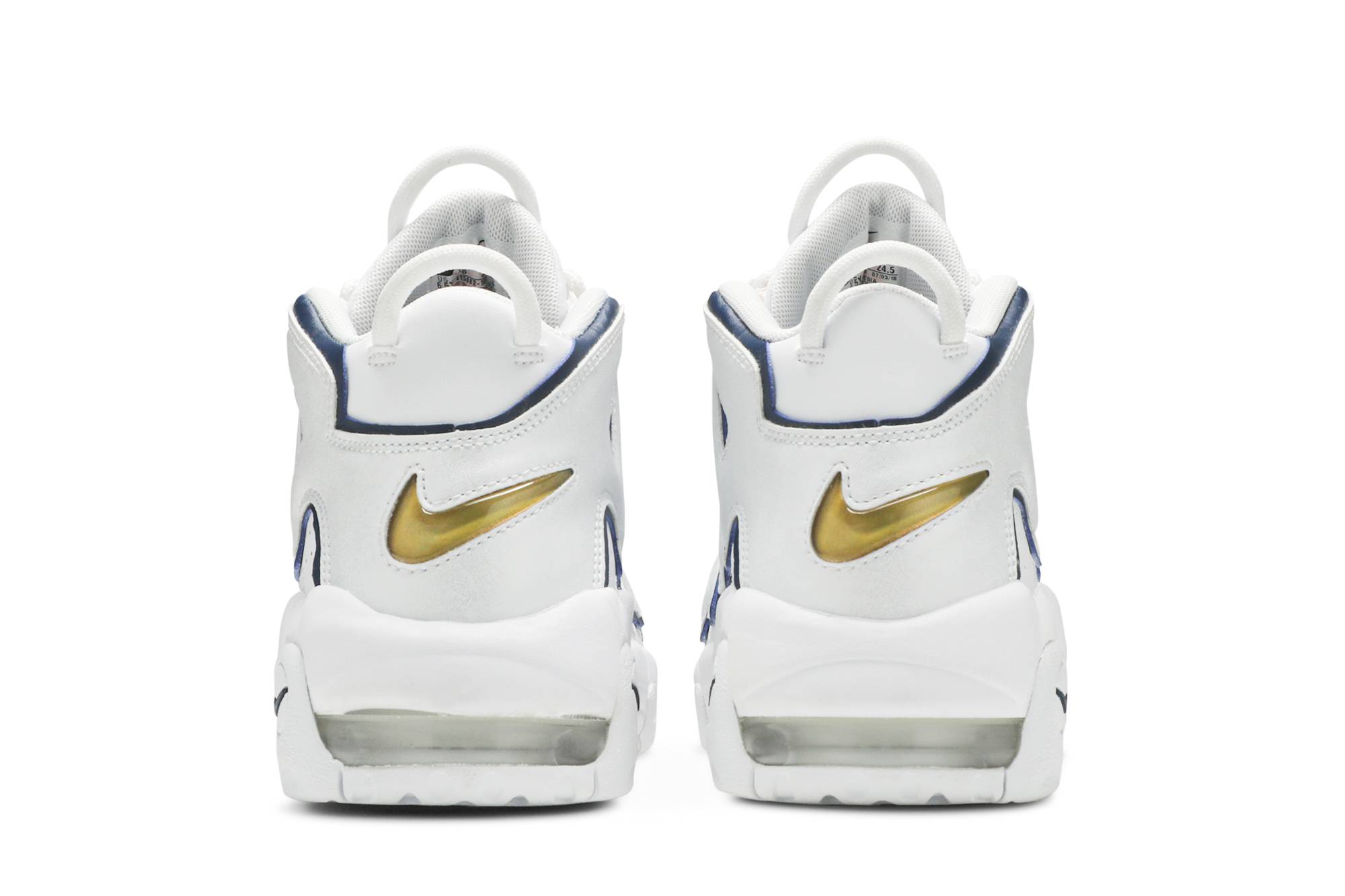 (Grade School) Nike Air More Uptempo White Midnight Navy