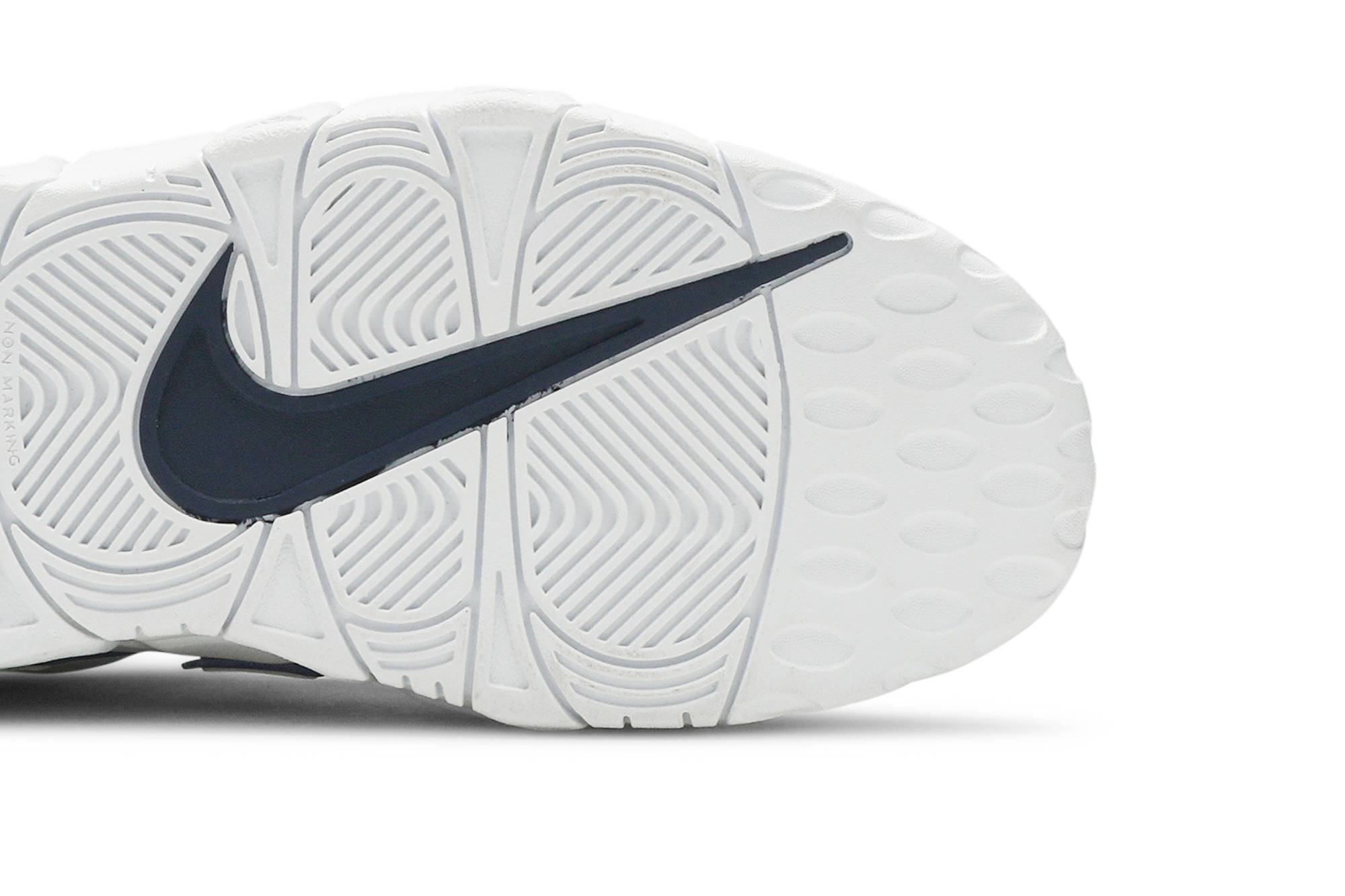 (Grade School) Nike Air More Uptempo White Midnight Navy