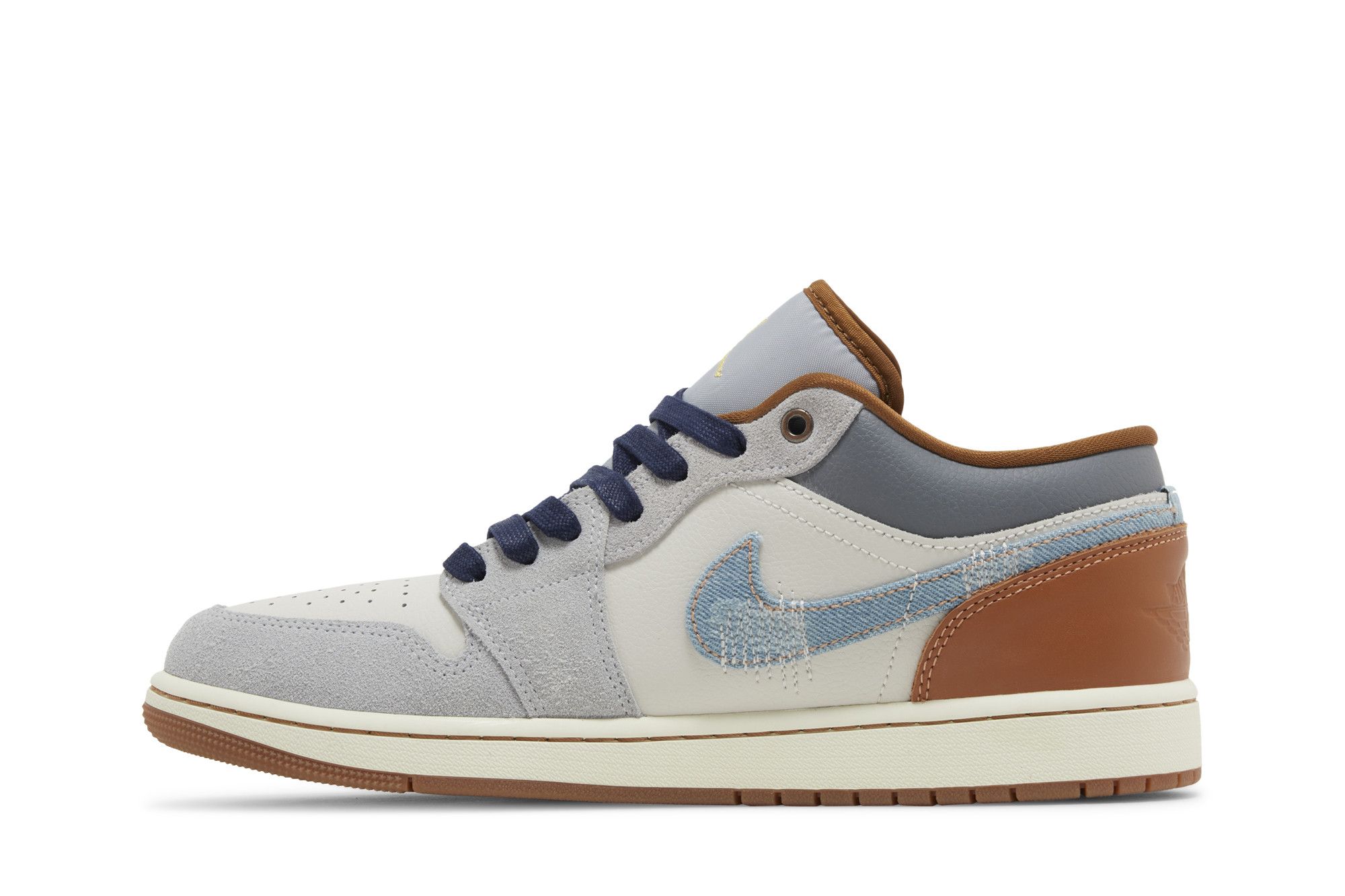 Jordan 1 Low SE ‚Repaired Denim Swoosh‘