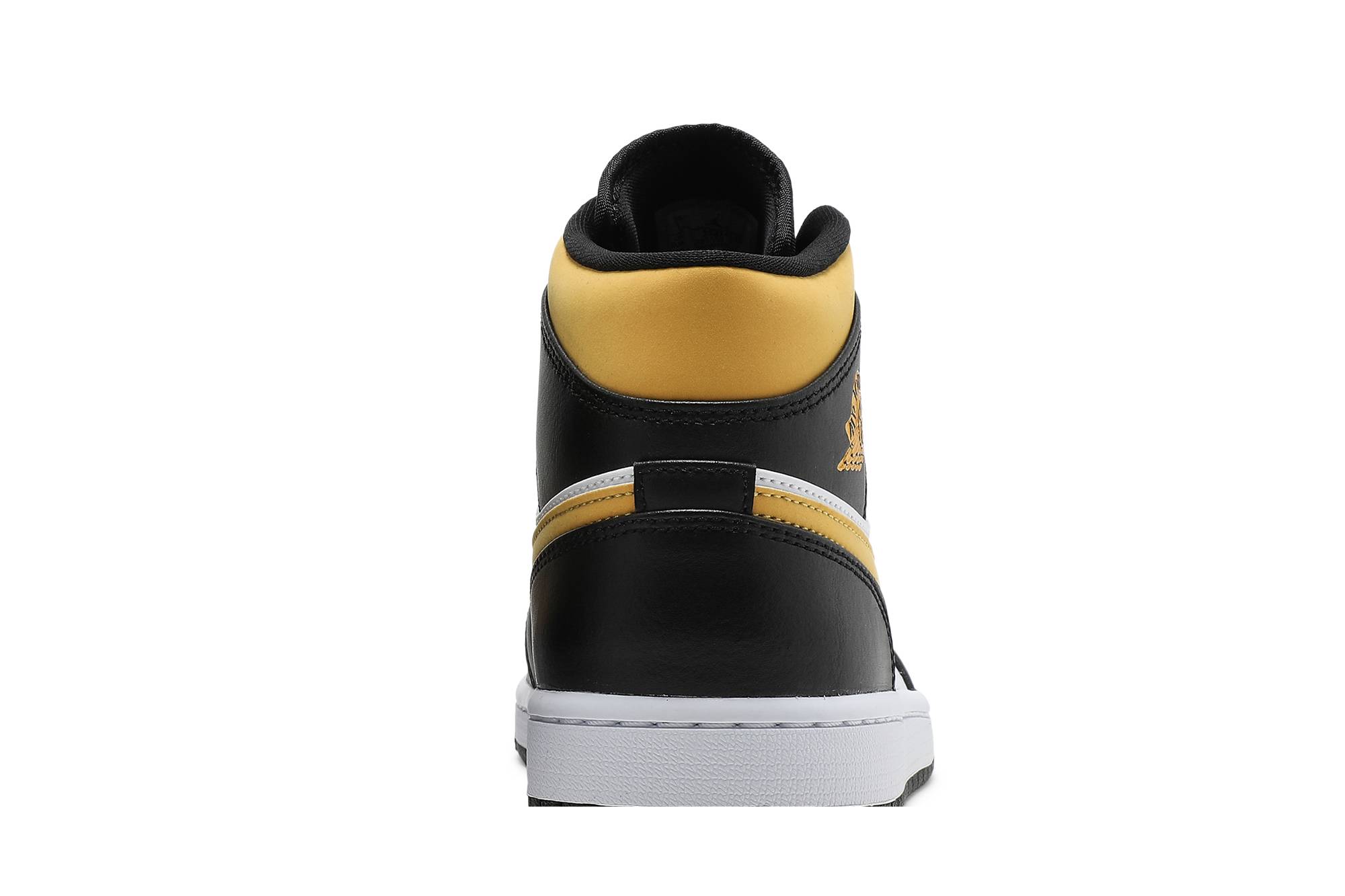 Jordan 1 Mid ‚Black University Gold‘