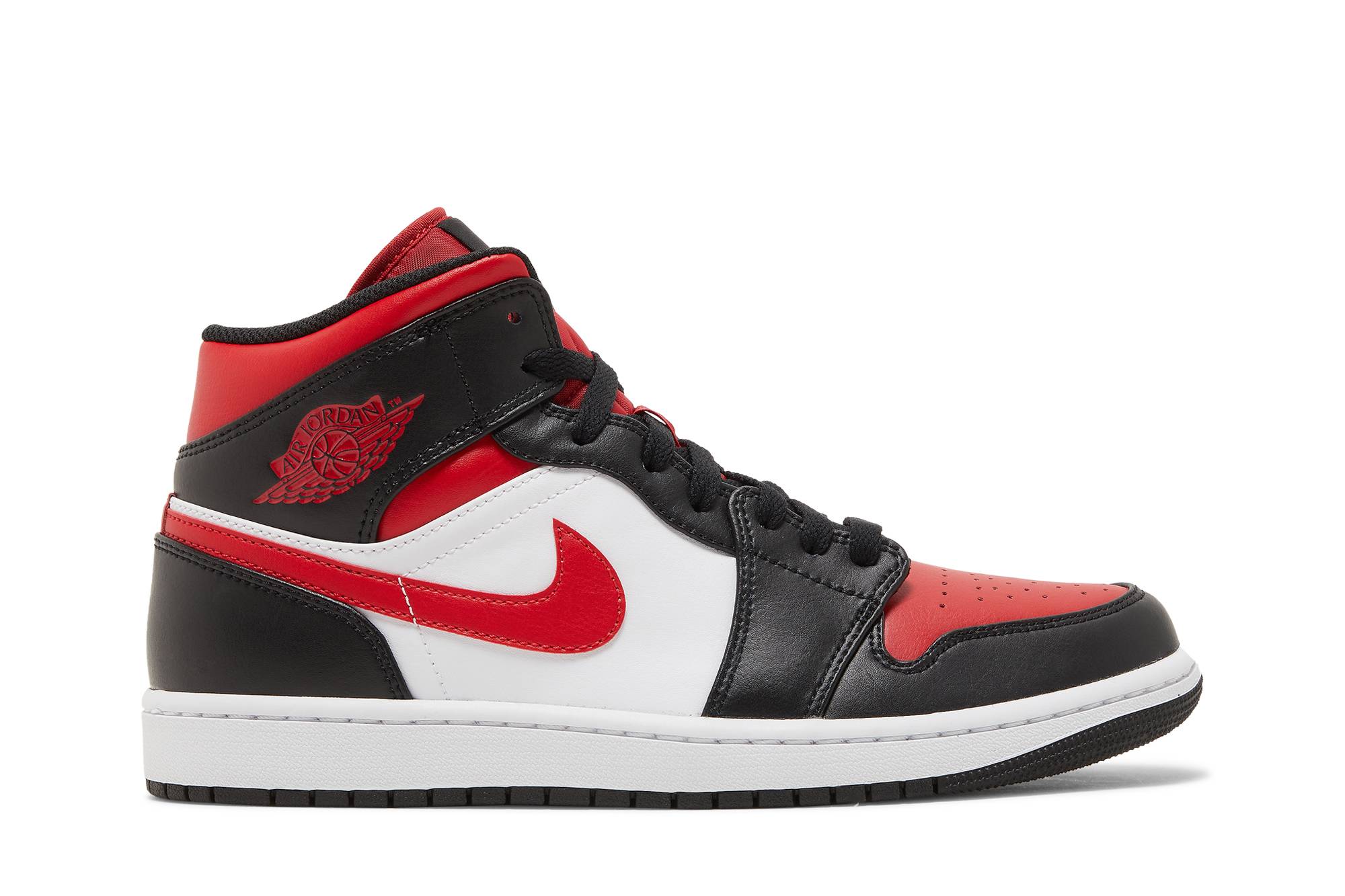 Jordan 1 Mid ‚Bred Toe‘