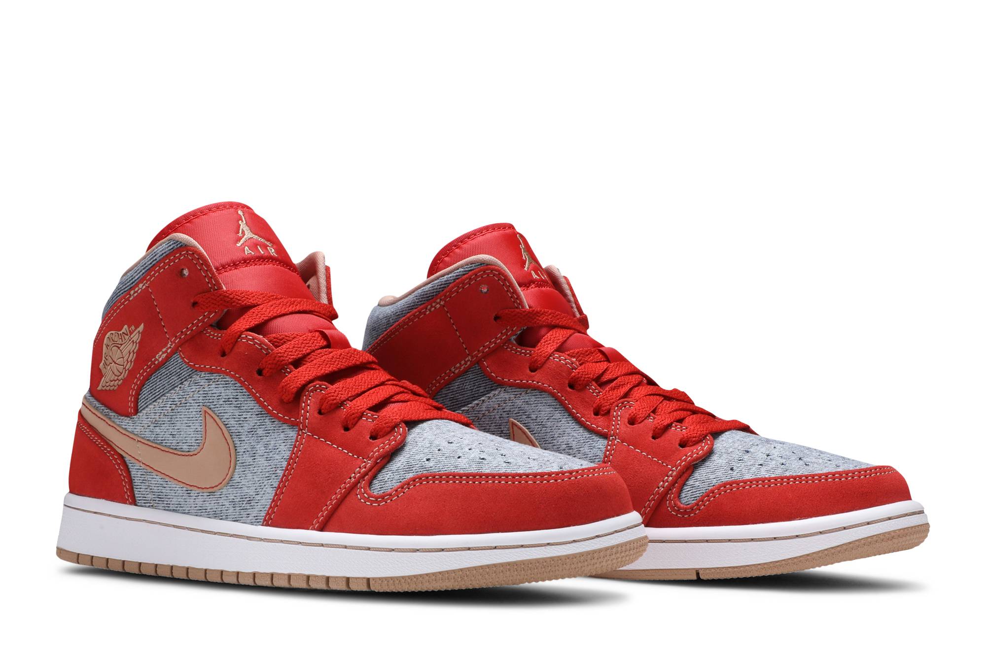 Jordan 1 Mid ‚Denim Red‘