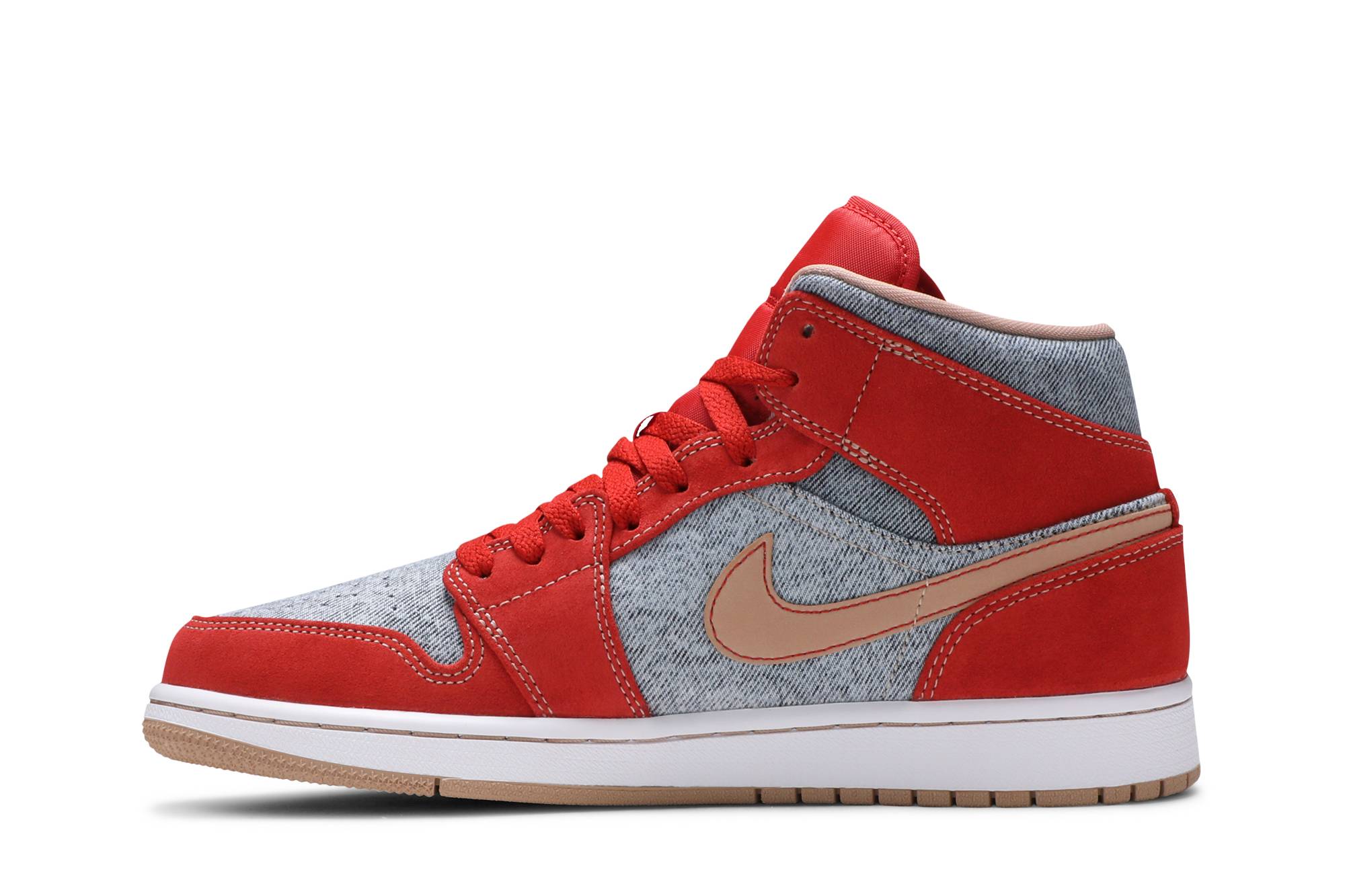 Jordan 1 Mid ‚Denim Red‘