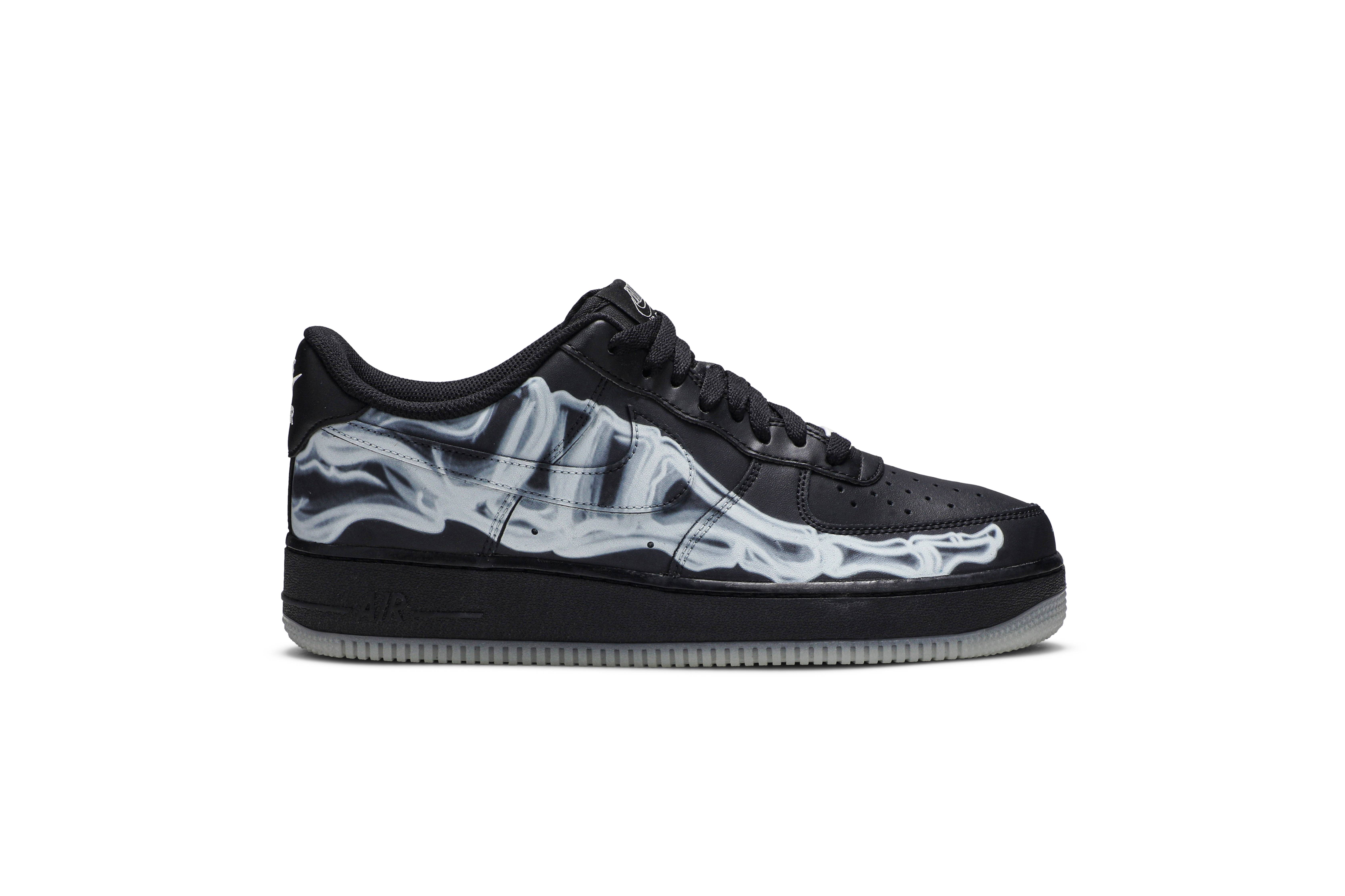 Nike Air Force 1 ’07 QS ‚Black Skeleton‘