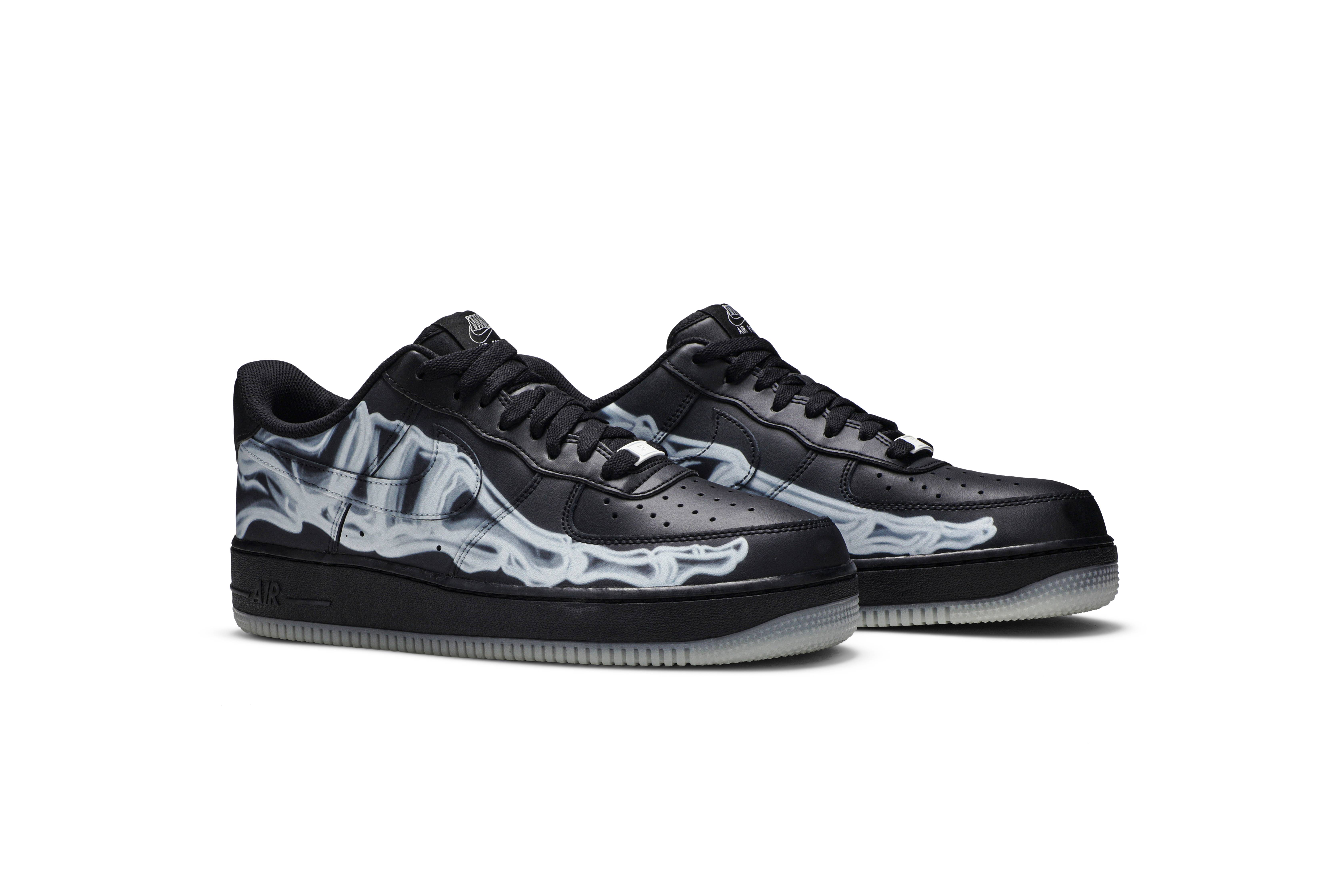 Nike Air Force 1 ’07 QS ‚Black Skeleton‘