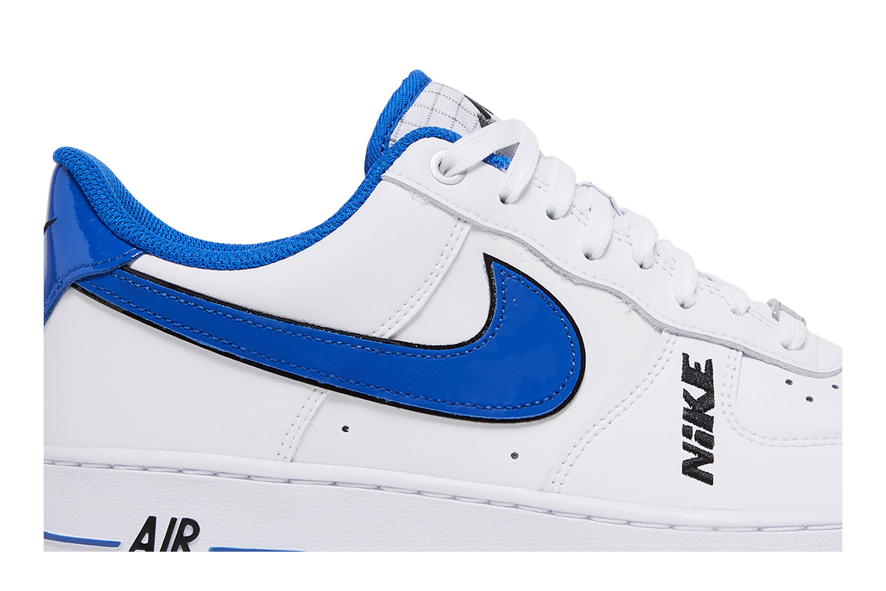Nike Air Force 1 Low ’07 LV8 ‚Motocross White Royal Blue Black‘