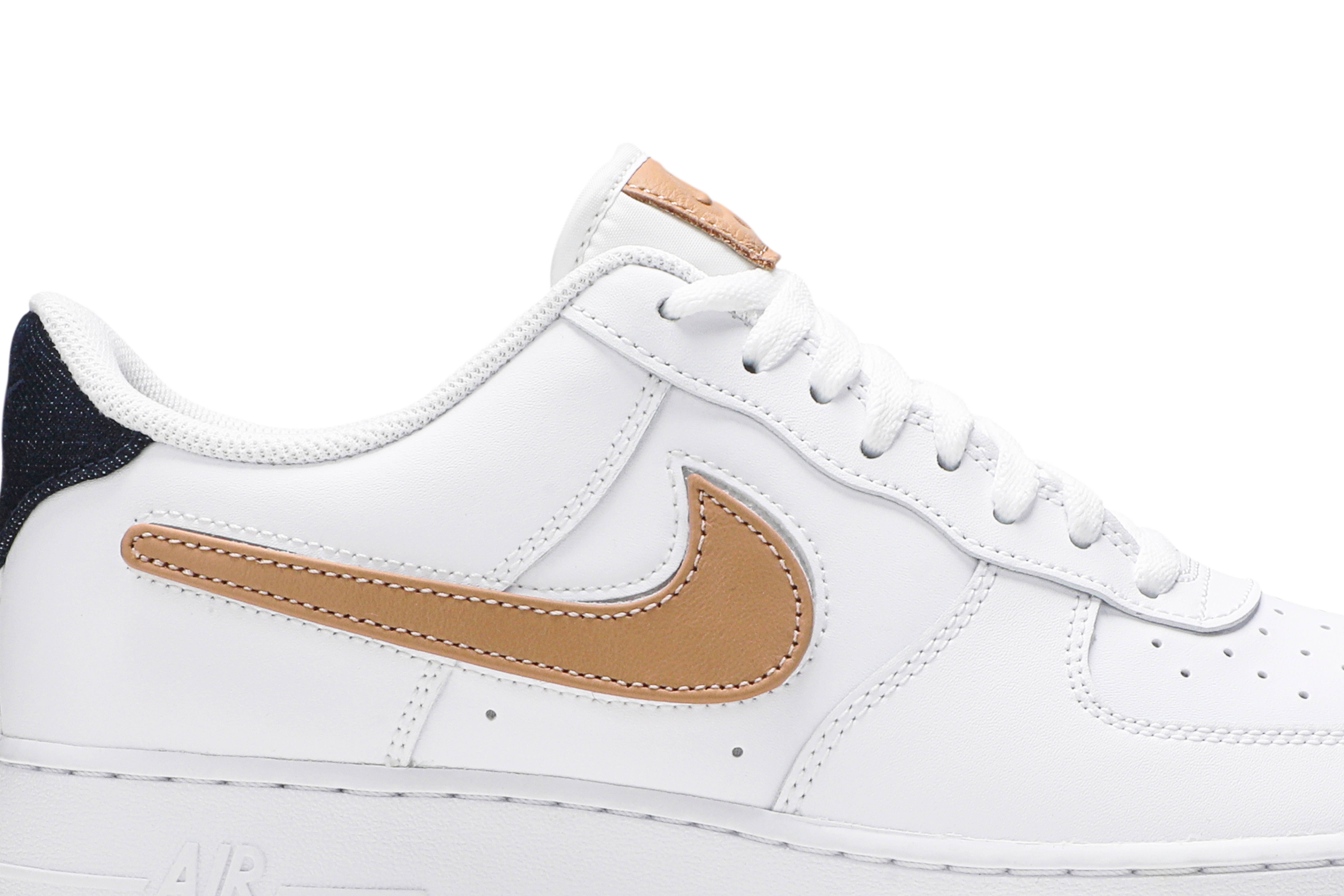 Nike Air Force 1 Low ’07 LV8 ‚Removable Swoosh - White Vachetta Tan‘