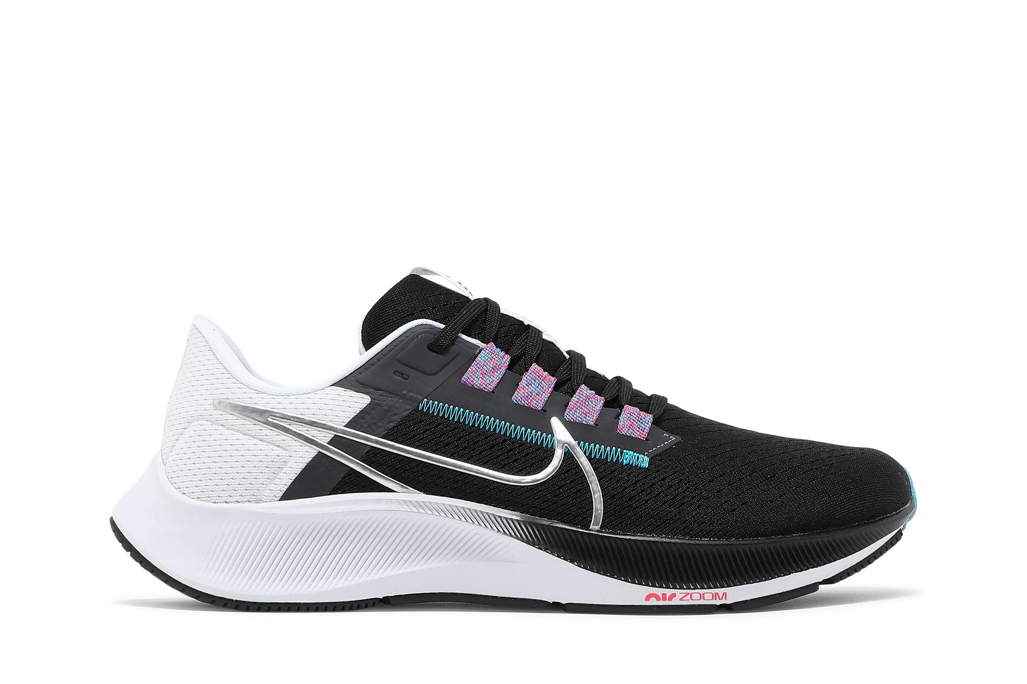 Nike Air Zoom Pegasus 38 ‚Black Metallic Silver‘