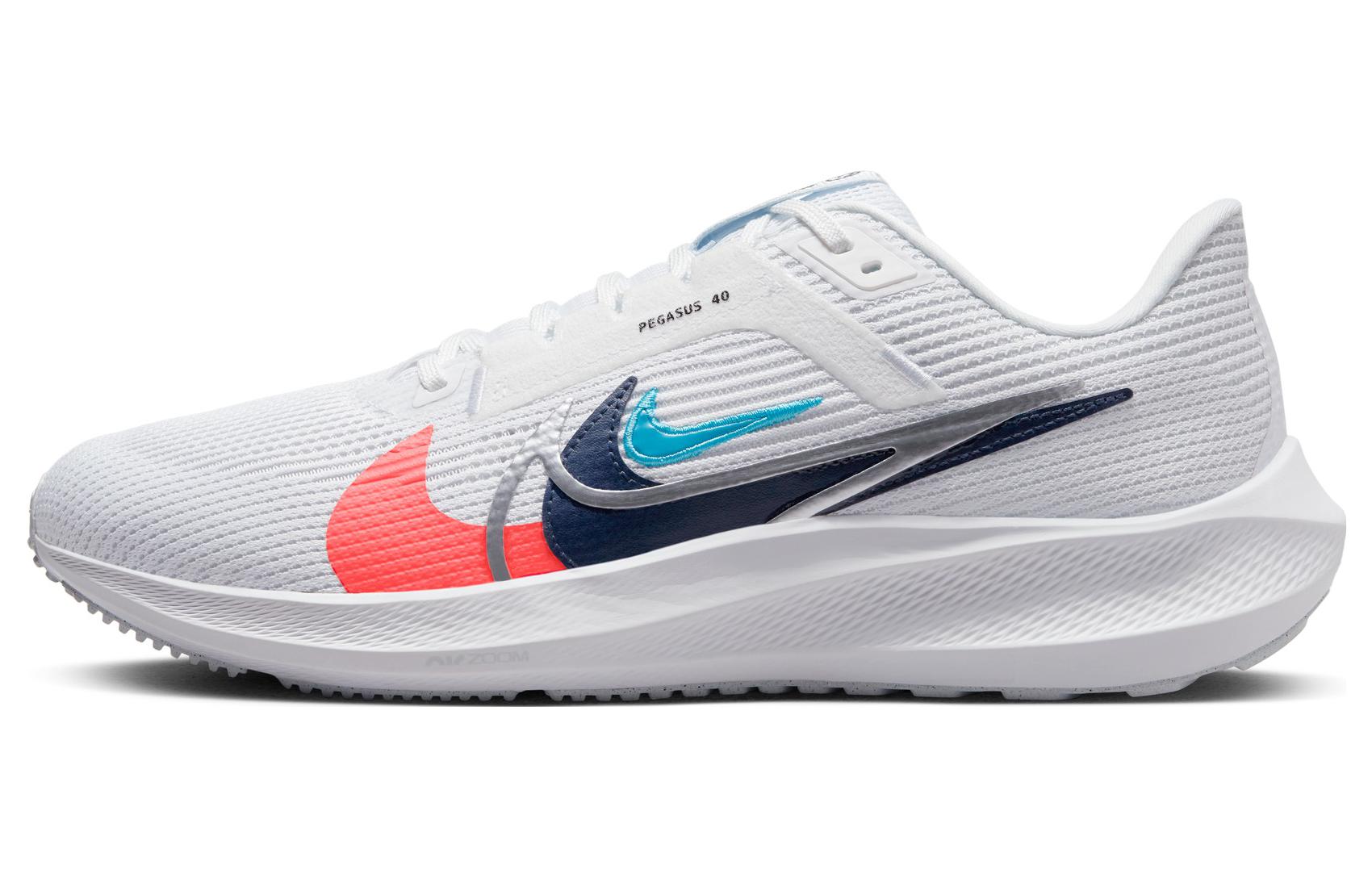 Nike Air Zoom Pegasus 40 Premium ‚Quadruple Swoosh - White Multi-Color‘