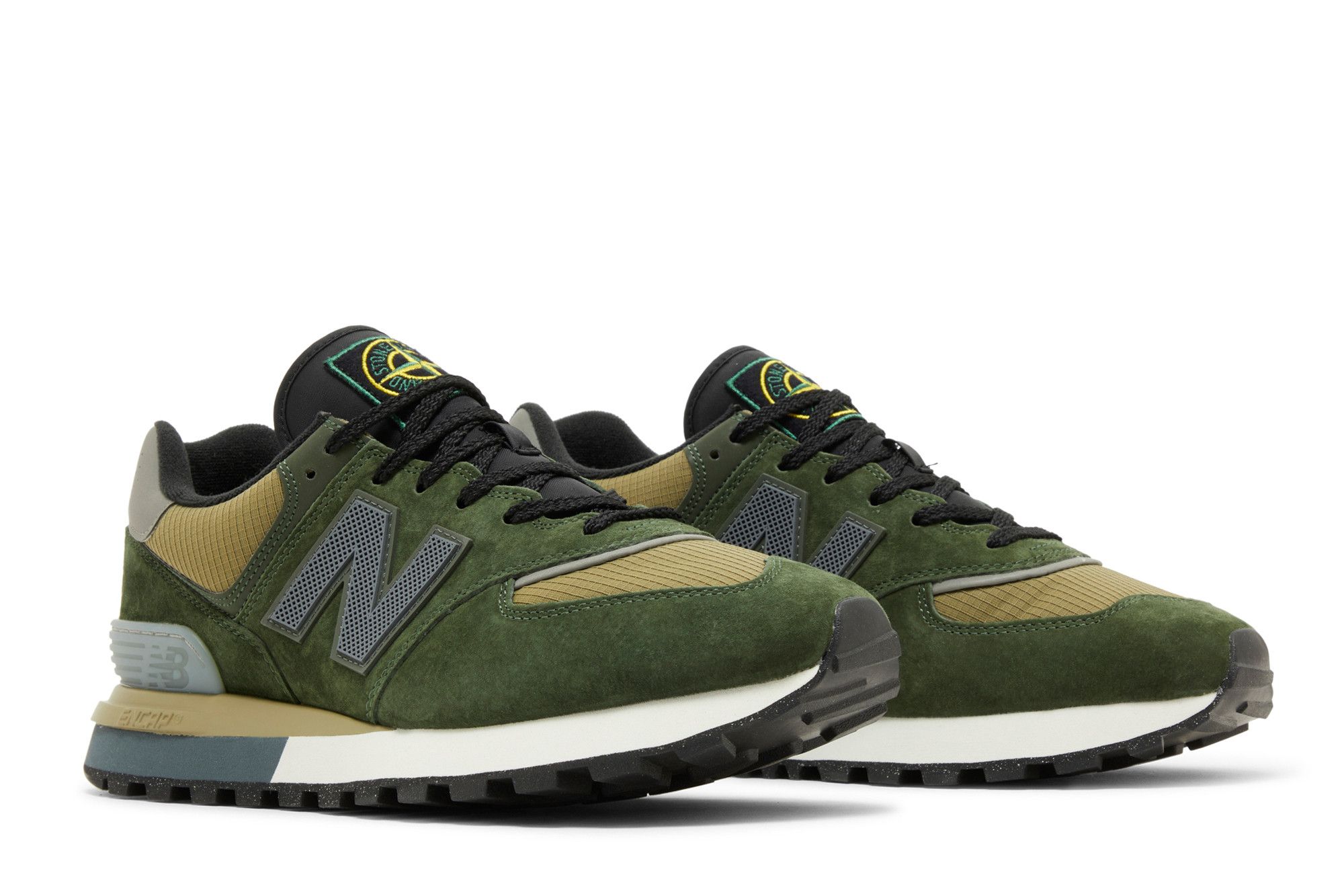 Stone Island x New Balance 574 Legacy ‚Dark Green‘