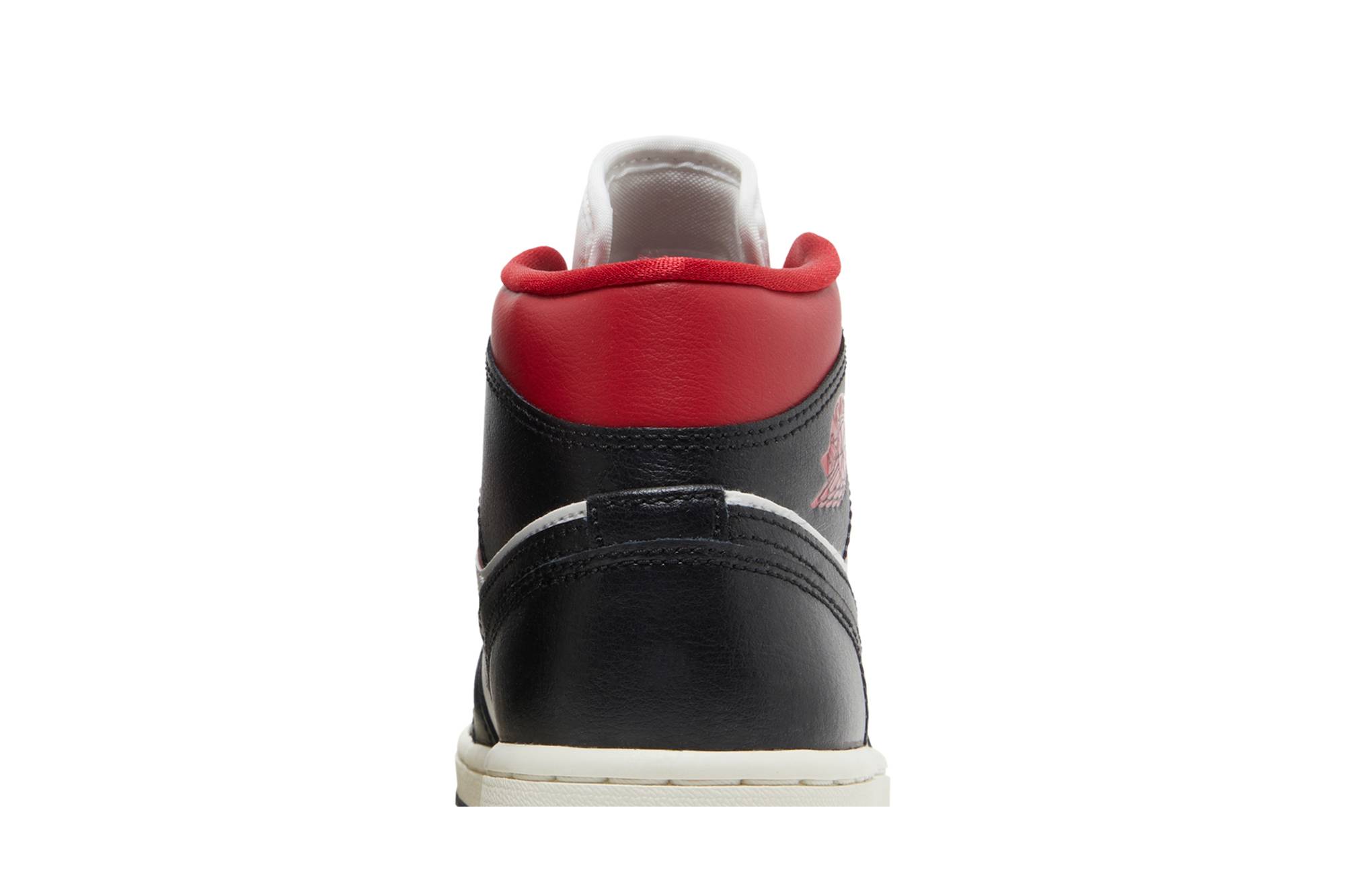 Wmns Jordan 1 Mid ‚Black Sail Gym Red‘