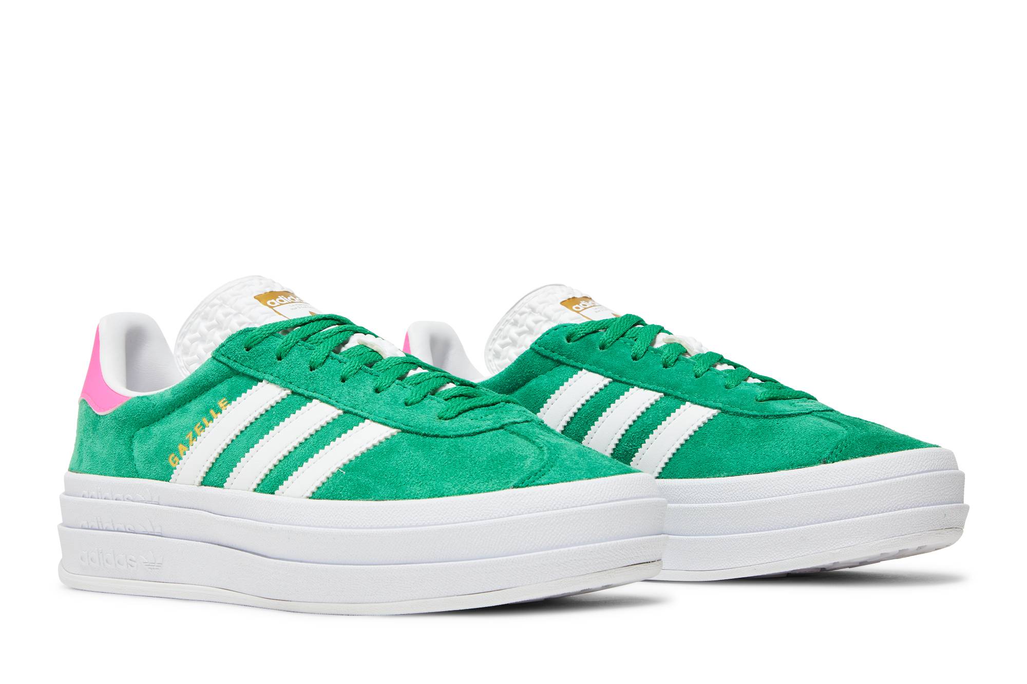 (Women) adidas Gazelle Bold ‚Green Lucid Pink‘