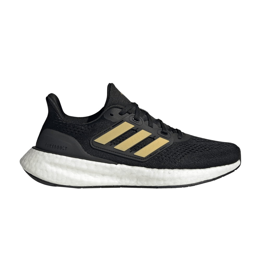 (Women) adidas PureBoost 23 ‚Black Gold Metallic‘