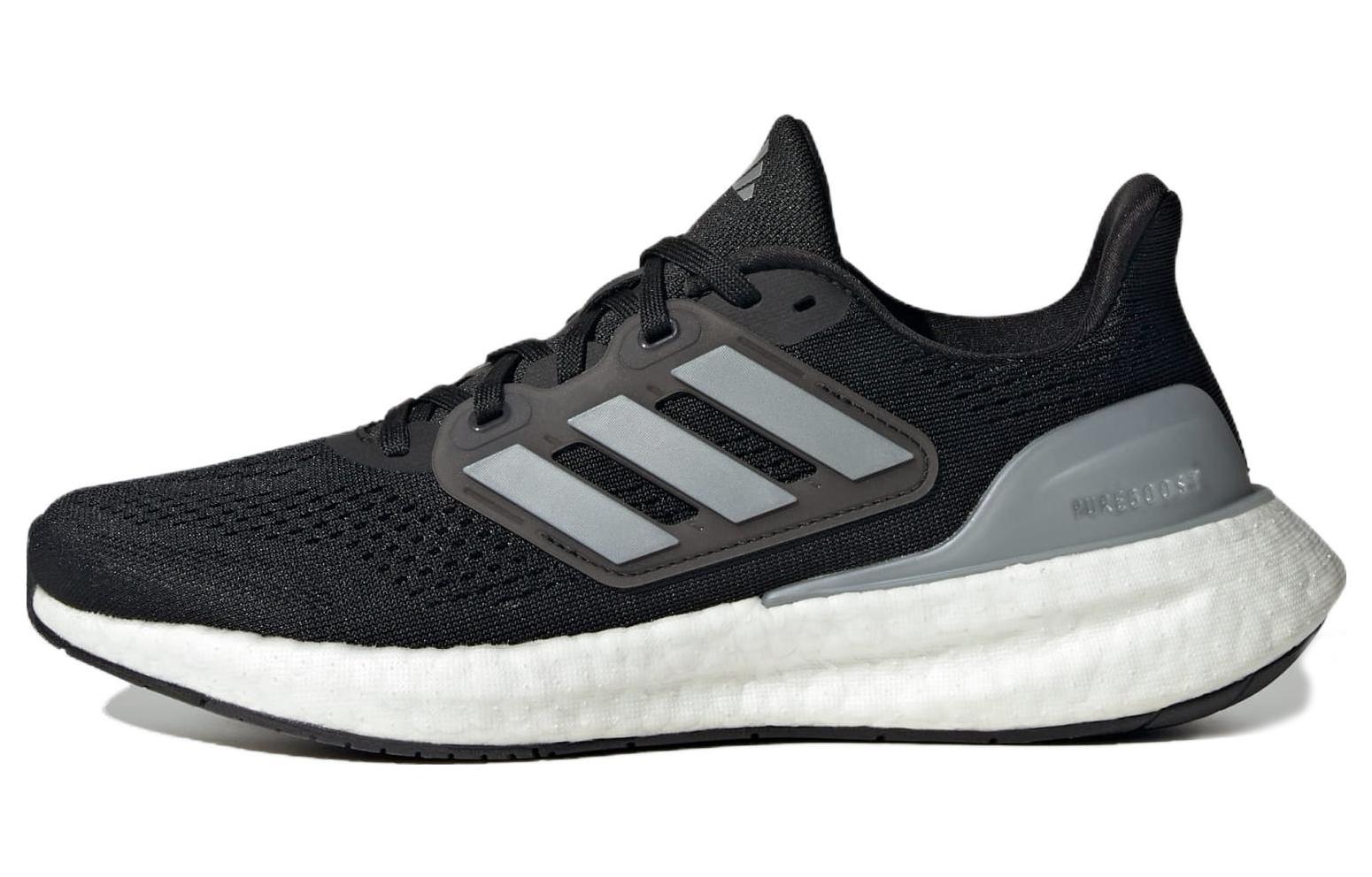 (Women) adidas PureBoost 23 Wide ‚Black Silver Metallic‘