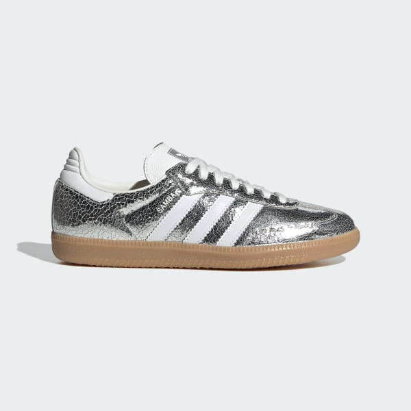 (Women) Adidas Samba OG Silver Metallic/Cloud White/Core White