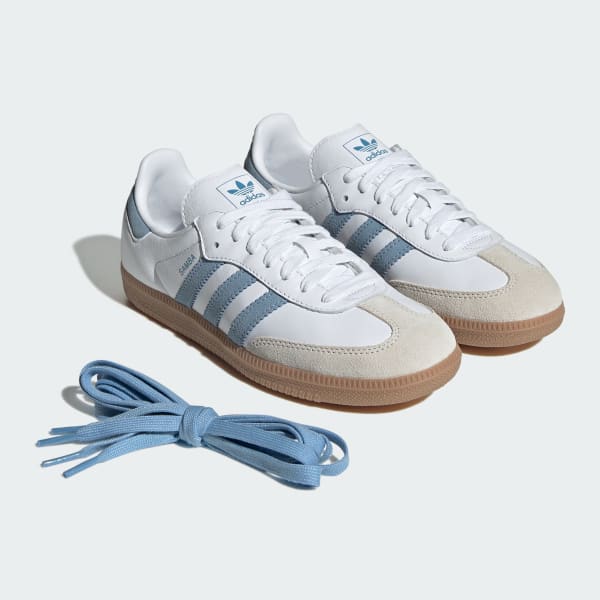 (Women) Adidas Samba OG Sneakers Cloud White/Alumina/Ash Blue