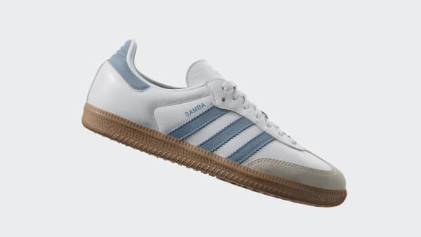(Women) Adidas Samba OG Sneakers Cloud White/Alumina/Ash Blue