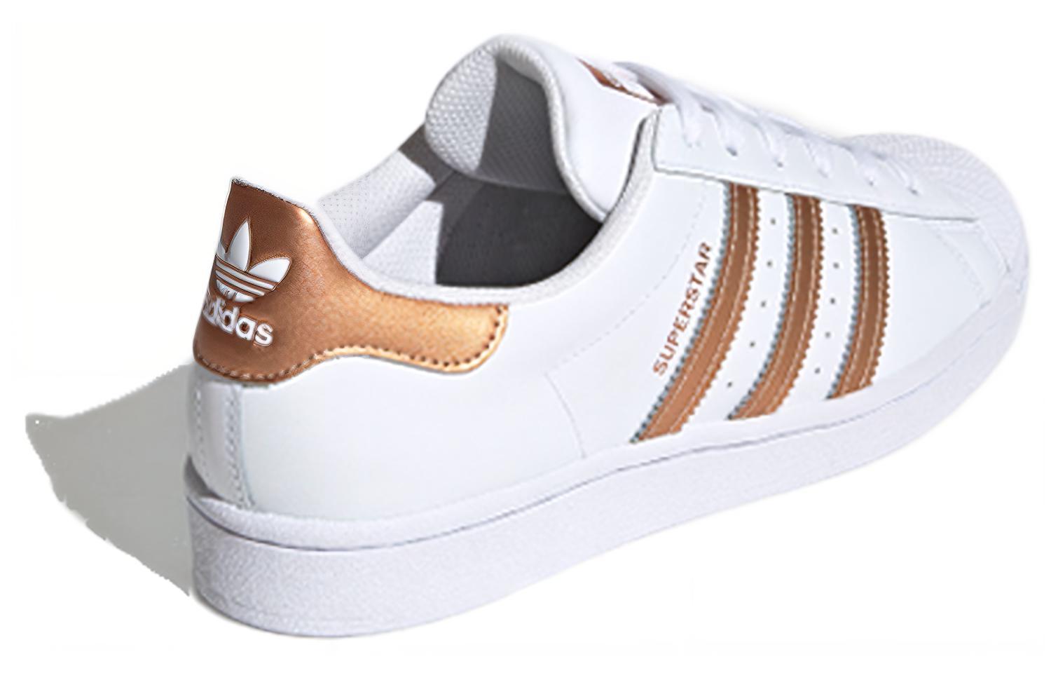 (Women) adidas Superstar White Copper Metallic