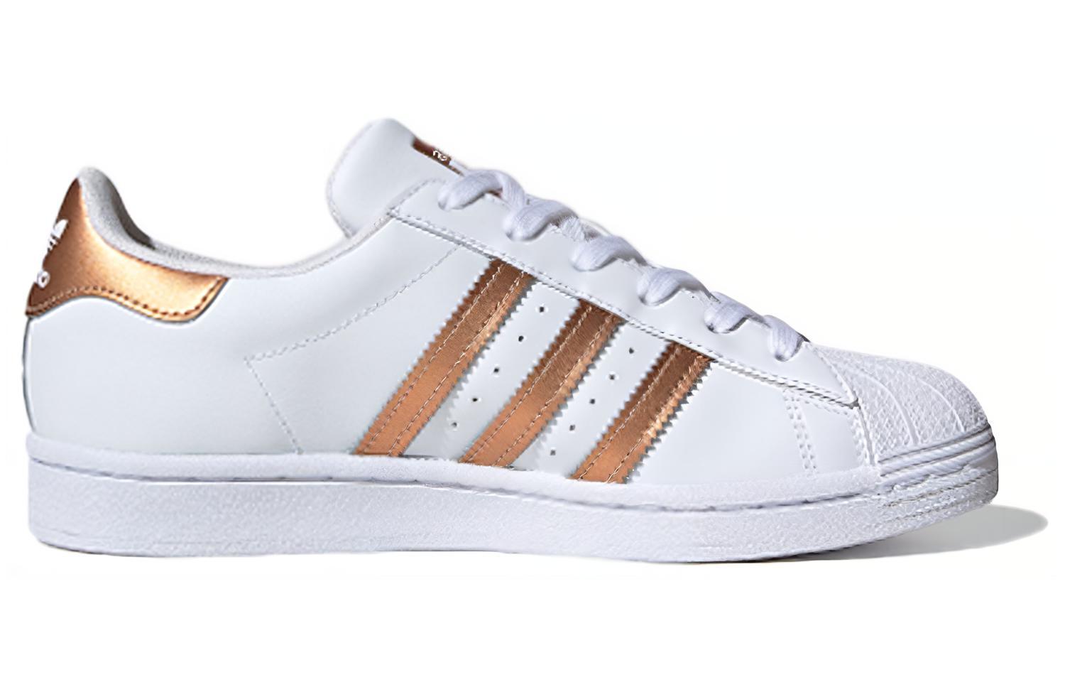 (Women) adidas Superstar White Copper Metallic