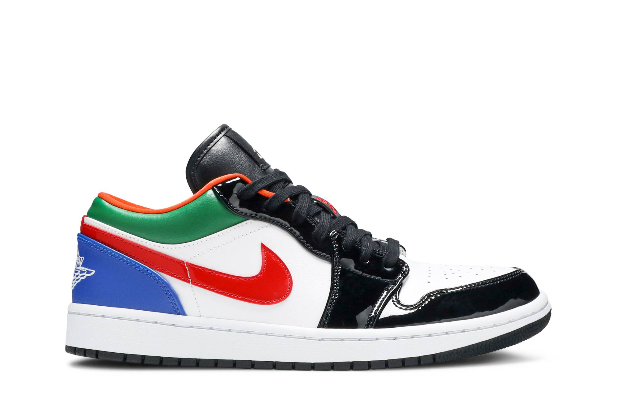 (Women) Air Jordan 1 Low Multi-Color Black Toe
