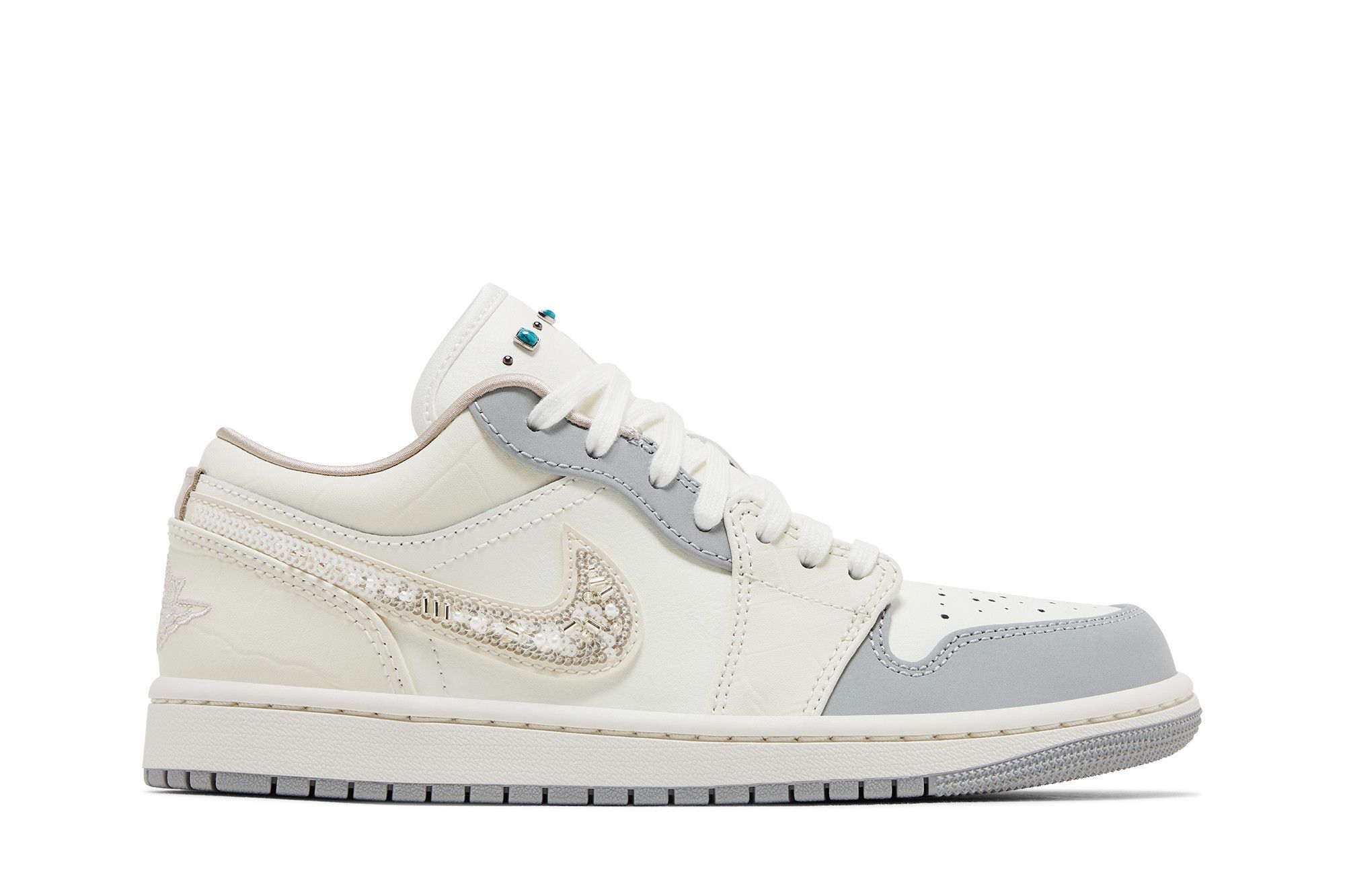 (Women) Air Jordan 1 Low ‚Sail Soft Pearl Sequins‘