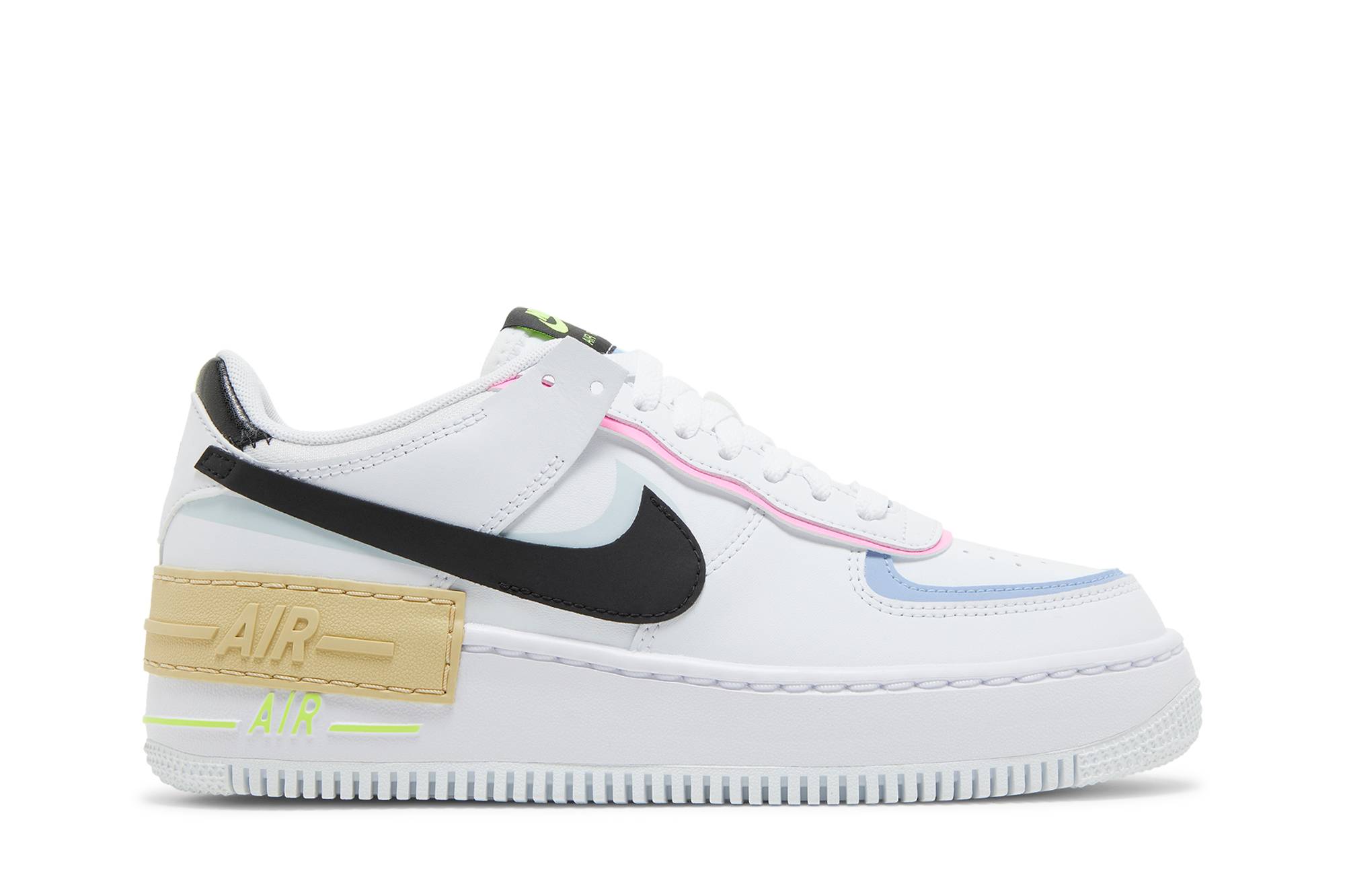 (Women) Nike Air Force 1 Shadow ‚White Black Pastel‘