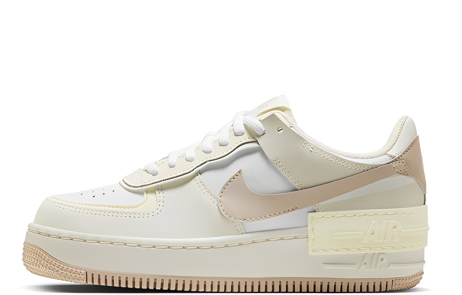 (Women) Nike Air Force 1 Shadow ‚White Fossil Stone‘