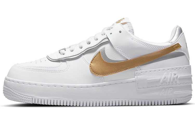 (Women) Nike Air Force 1 Shadow ‚White Metallic Gold‘