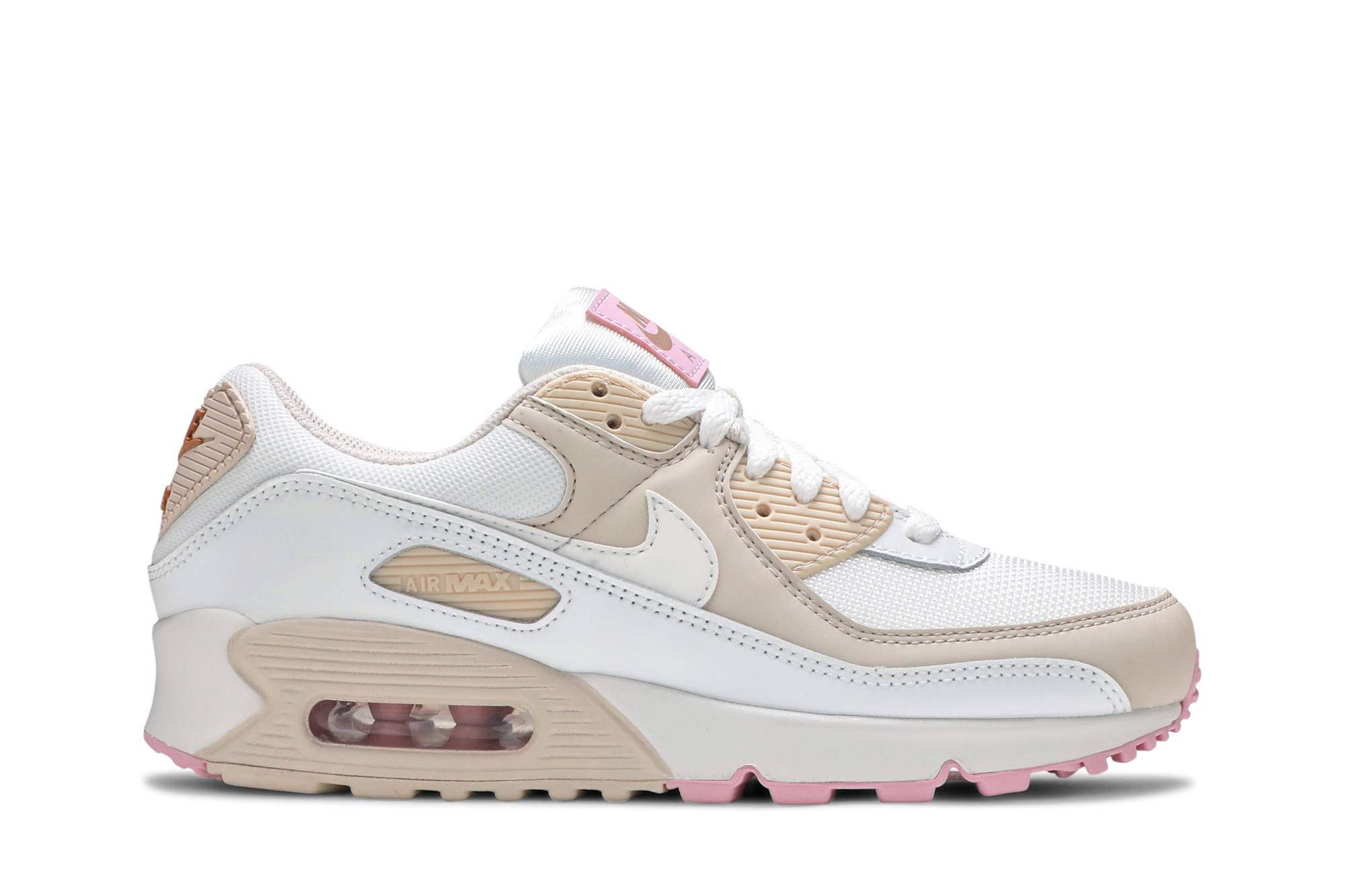 (Women) Nike Air Max 90 Summit White Light Orewood Brown