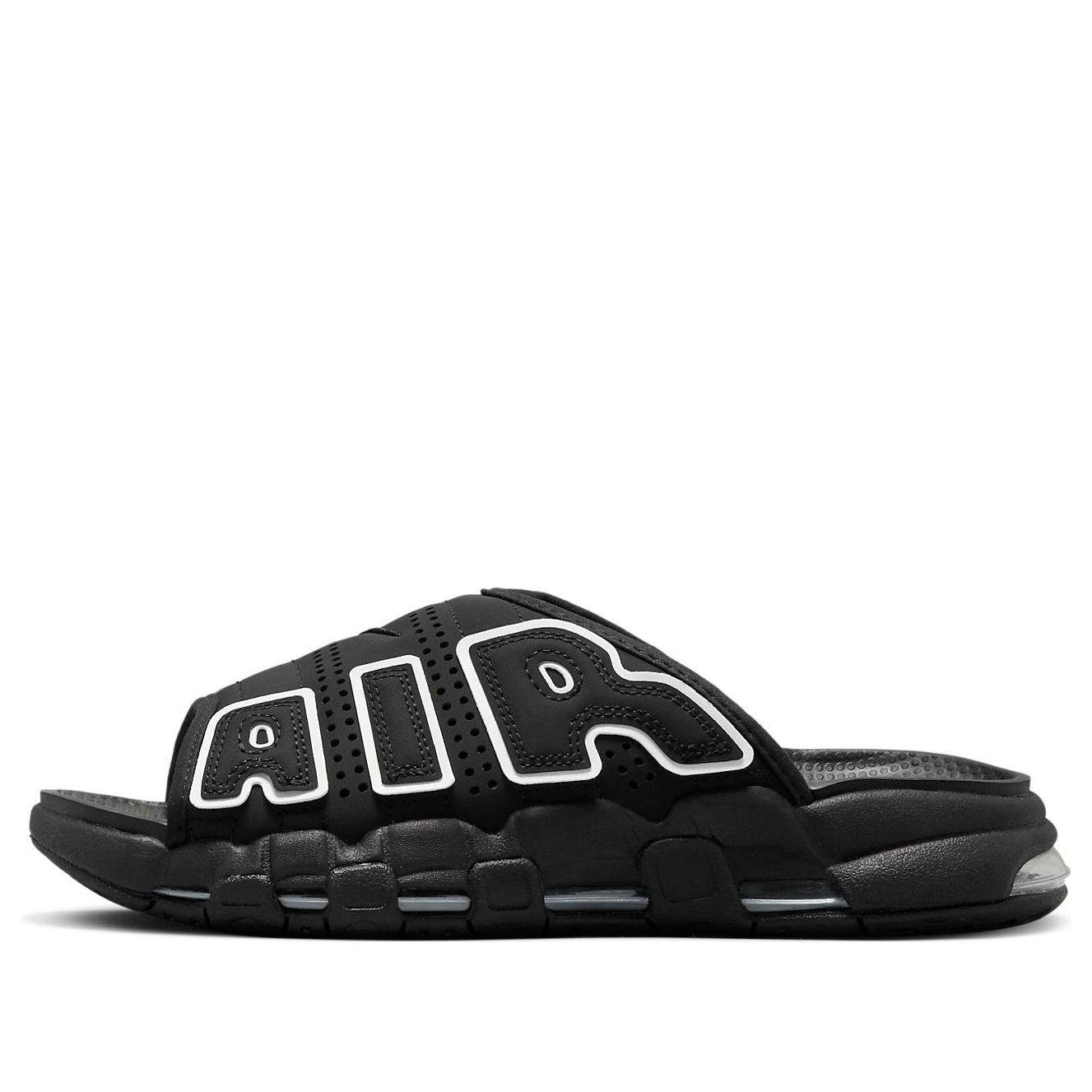 (Women) Nike Air More Uptempo Slide ‚Black White‘