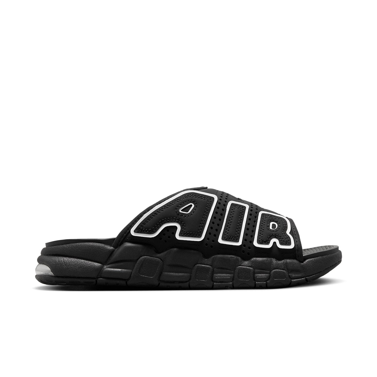 (Women) Nike Air More Uptempo Slide ‚Black White‘