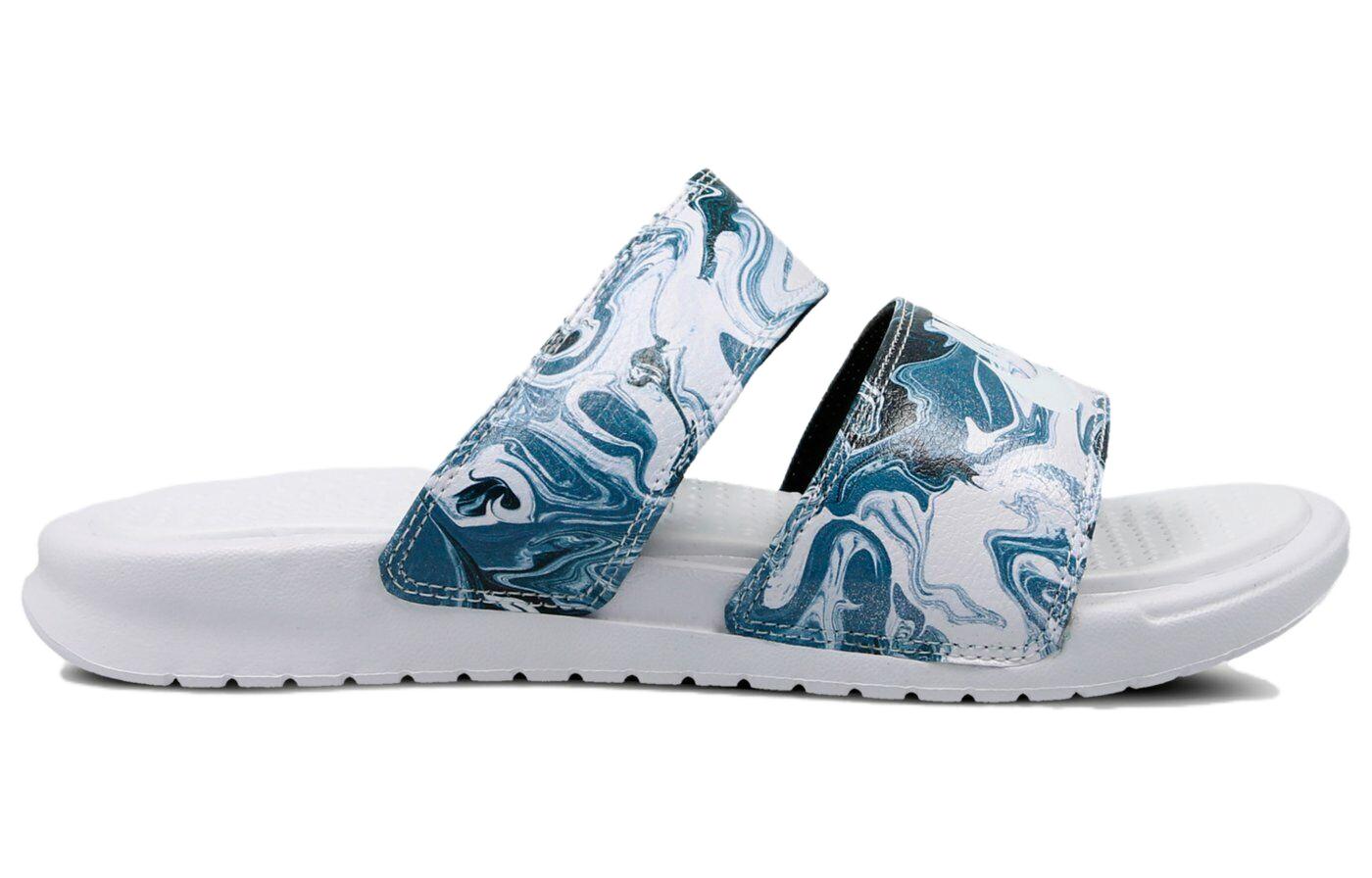 (Women) Nike Benassi Duo Ultra Slide ‚White Blue Black‘