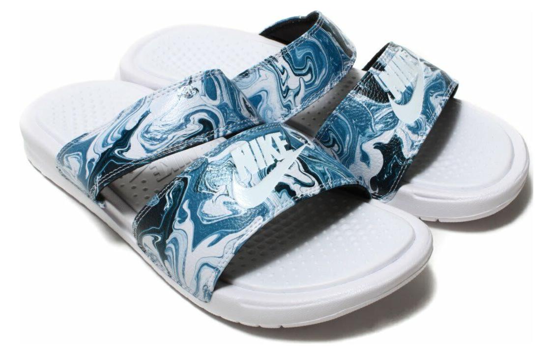 (Women) Nike Benassi Duo Ultra Slide ‚White Blue Black‘