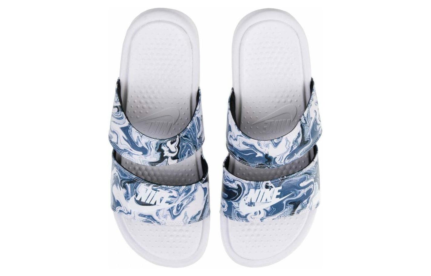 (Women) Nike Benassi Duo Ultra Slide ‚White Blue Black‘