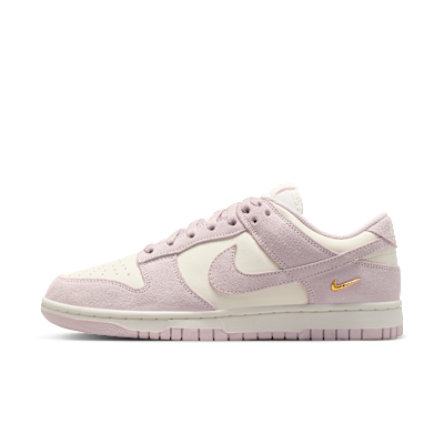 (Women) Nike Dunk Low Sale/White/Metallic Gold/Pearl Pink