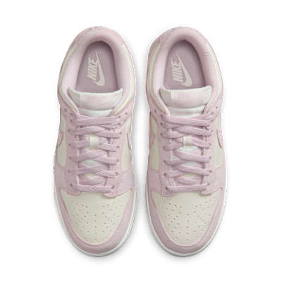 (Women) Nike Dunk Low Sale/White/Metallic Gold/Pearl Pink