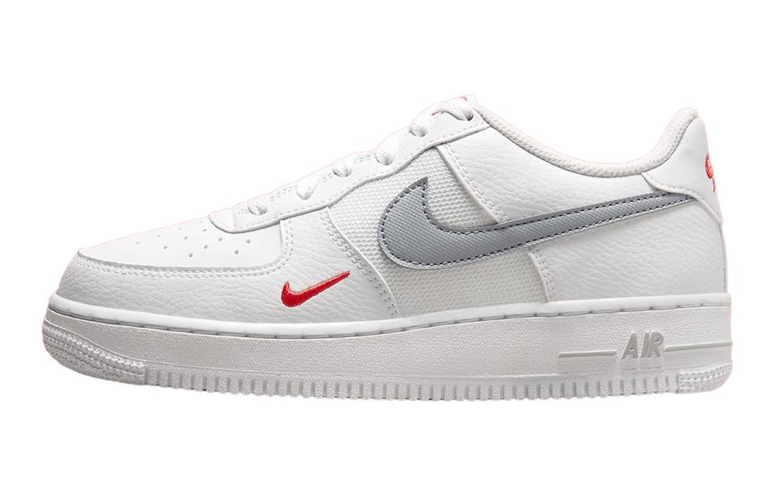 (Youth) Nike Air Force 1 Low ‚White Grey Red‘