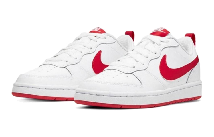 (Youth) Nike Court Borough Low 2 ‚White University Red‘